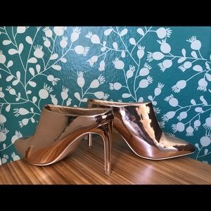 Cape Robbin Rose Gold Mules